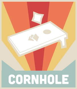 CORNHOLE | Vintage Style Poster Magnet