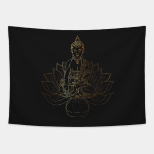 Gold Buddha Tapestry