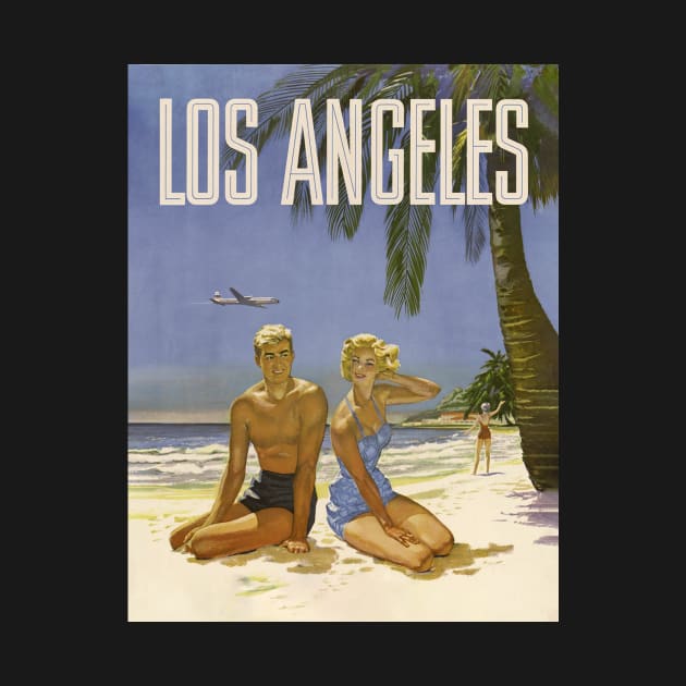 Vintage Los Angeles Travel Poster by SLAG_Creative