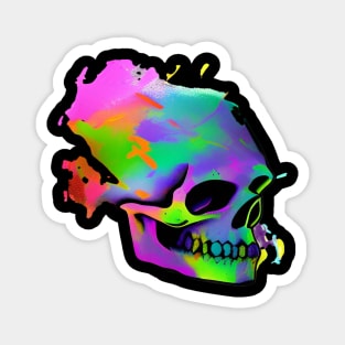 Neon Skull Magnet