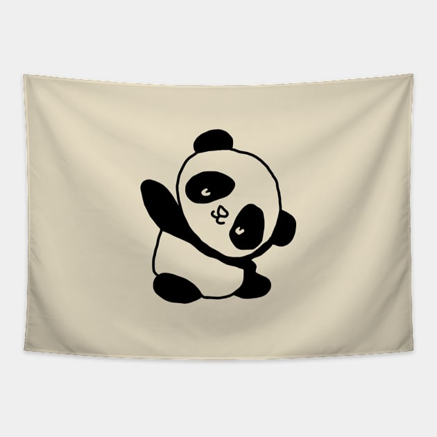 Little panda Tapestry by MiniGuardian