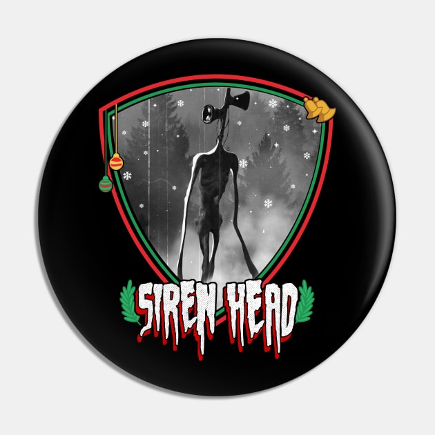 Christmas Siren Head Pin by opippi