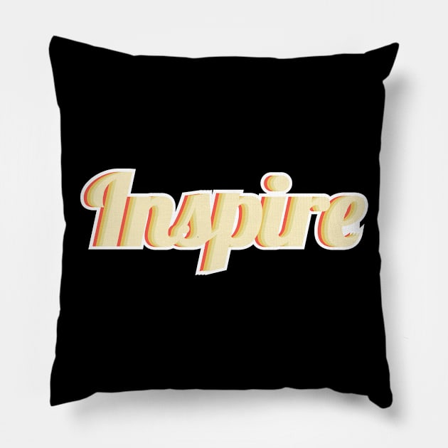 inspire Pillow by FIFTY CLOTH