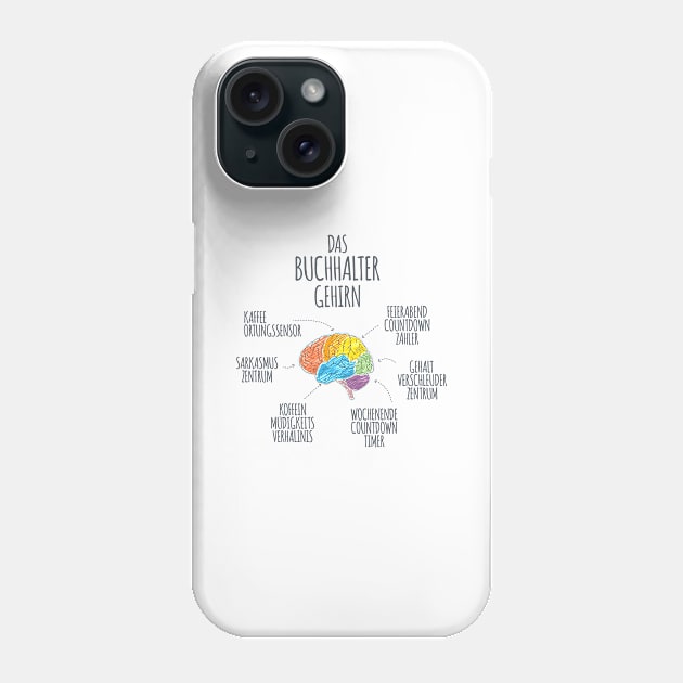 The accountant brain consists of profession gift Phone Case by Fantasy Designer