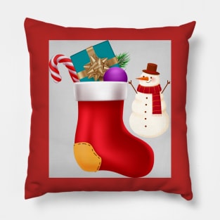 Christmas  Snowmen With Shocks Pillow