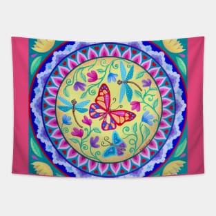 Spring Butterflies and Dragonflies Tapestry