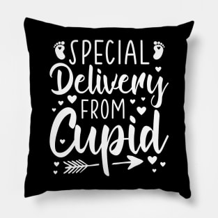 Valentines Day Pregnancy Announcement, Valentine pregnant couples, Special Delivery From Cupid Pillow