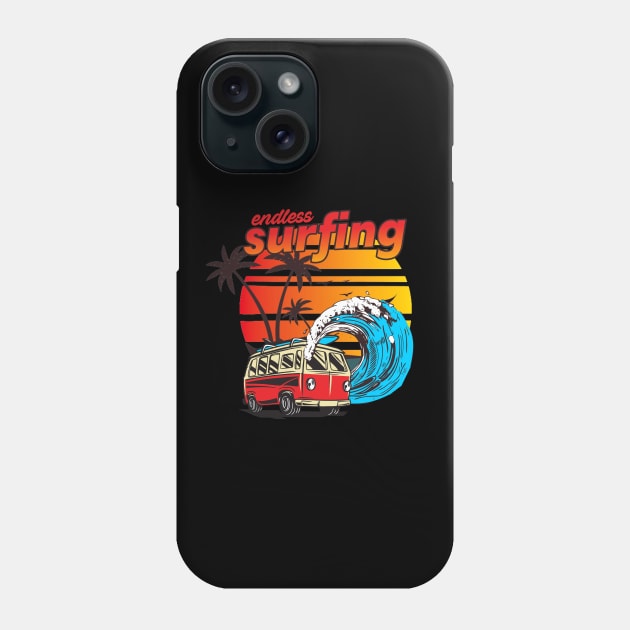 Endless Surfing | Summer Vacation Phone Case by EdSan Designs