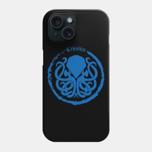 Cthulhu Logo Blue Phone Case