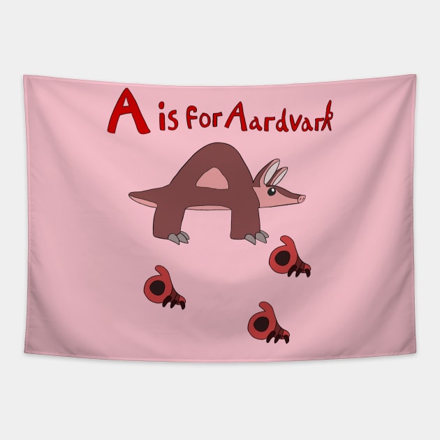 A is for Aardvark Tapestry by Spectrumsketch