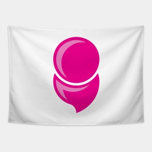 Mental Illness Semicolon PINK Tapestry