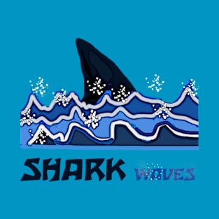 SHARK WAVES DESIGN T-Shirt