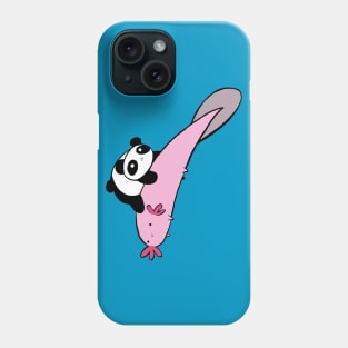 Little Panda and Big Axolotl Phone Case