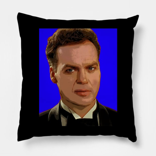 michael keaton Pillow by oryan80