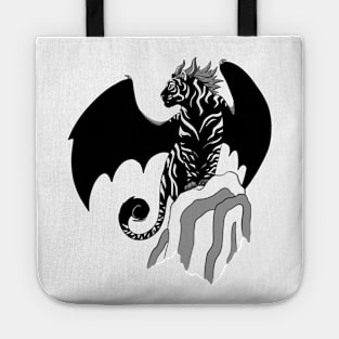 Winged Night Panther Tiger Tote