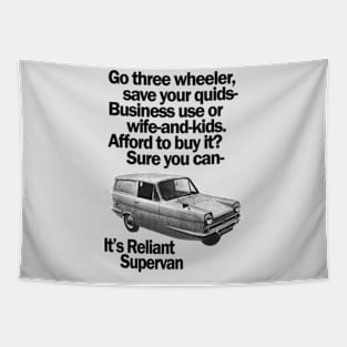 RELIANT SUPERVAN - advert Tapestry