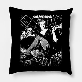 Vampira - Classic Television Horror Hostess Pillow