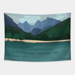 Mountain Biking Tapestry