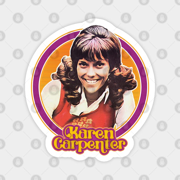 Karen Carpenter / Retro 70s Aesthetic Fan Design Magnet by DankFutura