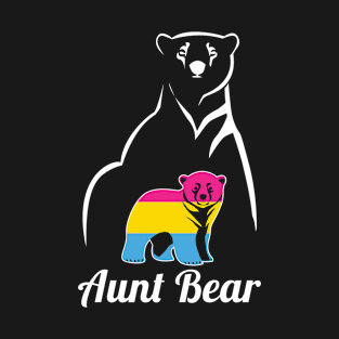 LGBT Pansexual Aunt Bear Pan Pride Flag T-Shirt