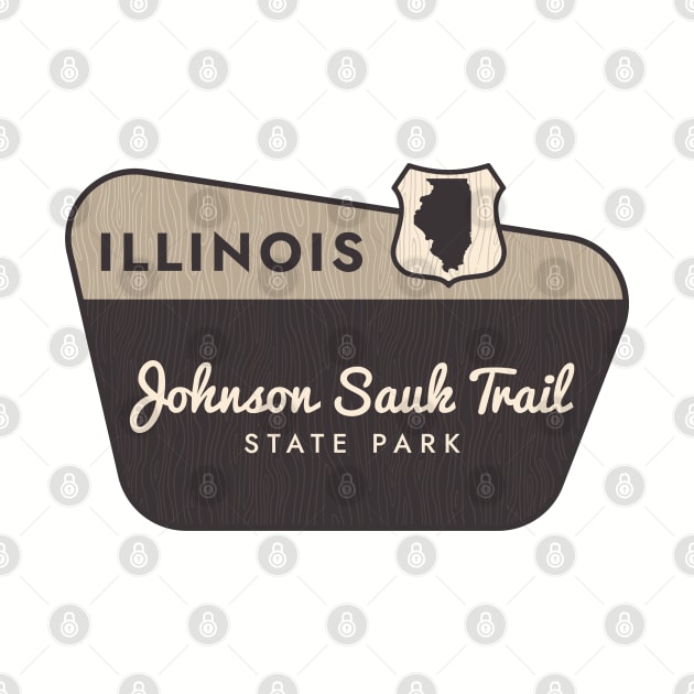 Johnson Sauk Trail State Park Illinois Welcome Sign by Go With Tammy