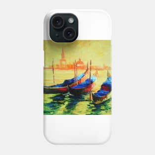 Golden evening in Venice Phone Case