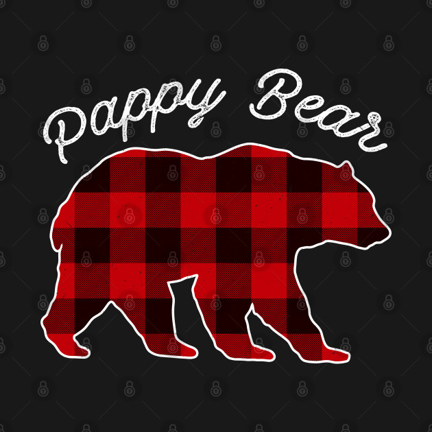 Discover Pappy Bear - Red Plaid Christmas Pajama Family Gift - Bear Christmas - T-Shirt