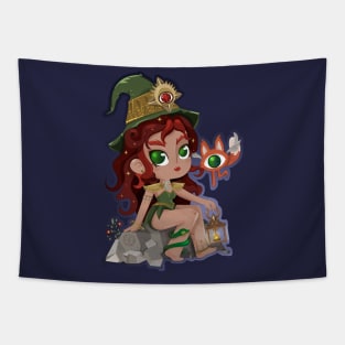 Wicca Witch Magic Girl Power Tapestry