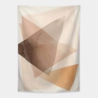 Minimalist Earthy Abstract Art Tapestry