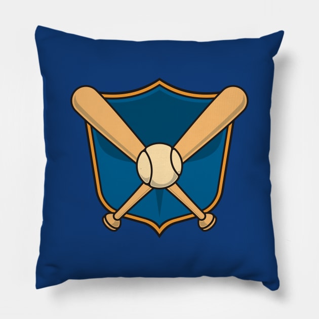 Baseball Shield Pillow by sifis