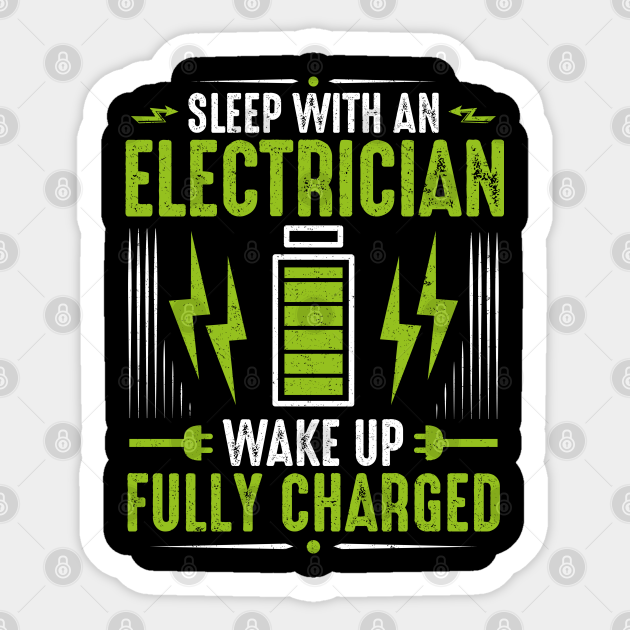 Electrician Electrical Worker Electricity Gift - Electrician - Sticker