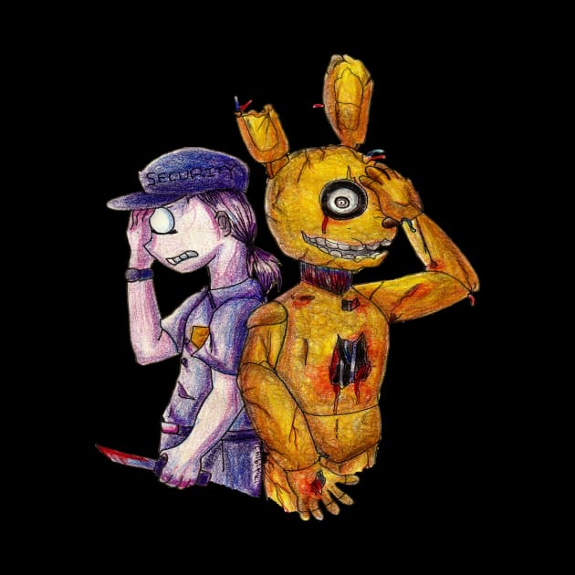 Springtrap and PurpleGuy by ChibiTiki