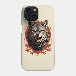 Roaring Wolf Art Phone Case