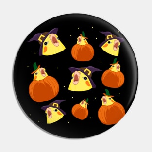 halloween cockatiel pattern Pin