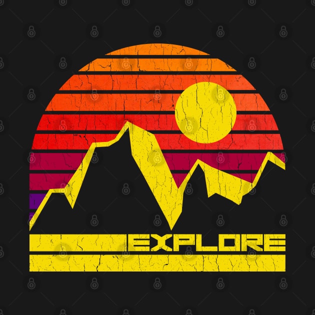 80s Vintage Mountain Explore (distressed look) by robotface