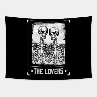 The Lovers Skeleton Tarot Card • Goth Tapestry