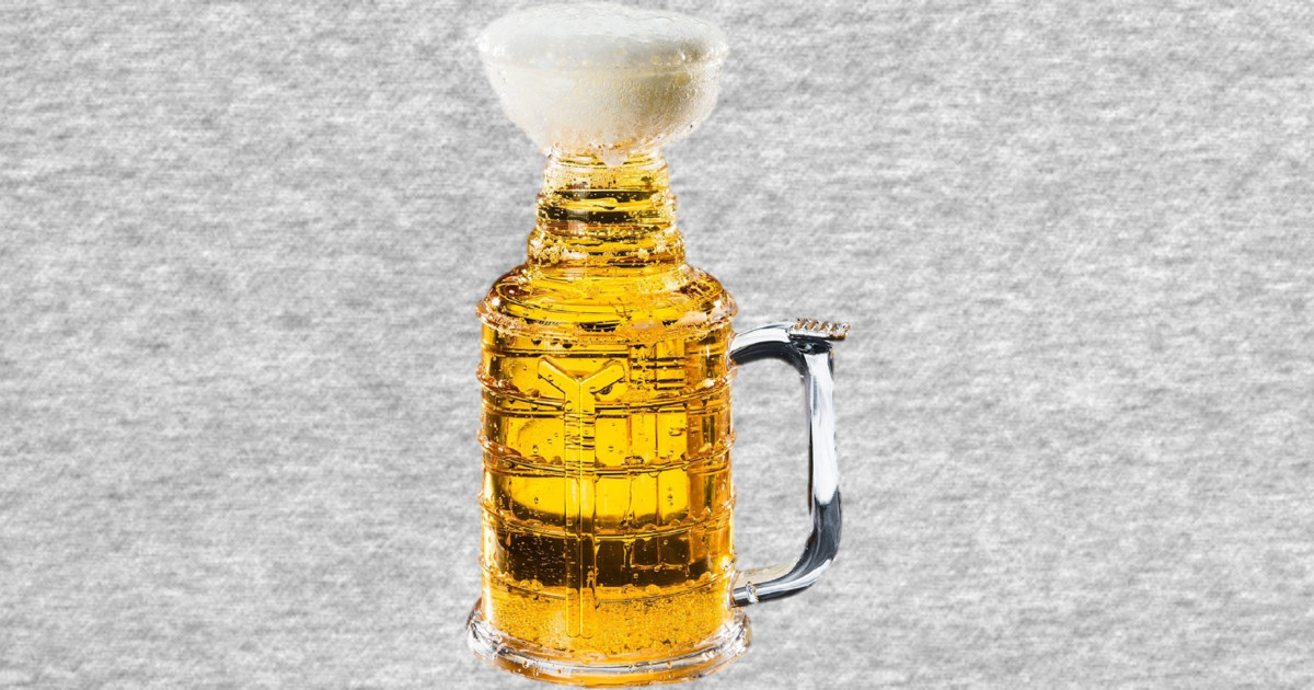 Stanley Cup NHL Beer Hockey Design - Stanley Cup - T-Shirt | TeePublic