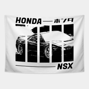 HONDA NSX Black 'N White 3 Tapestry