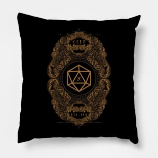 Victorian Keep Rolling Polyhedral D20 Dice Pillow