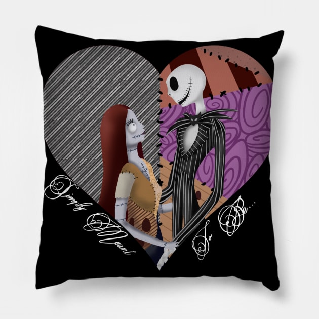 Simply Meant To Be Pillow by ImSomethingElse