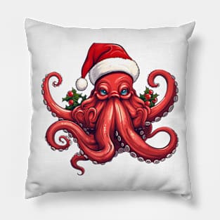 Christmas Octopus Pillow