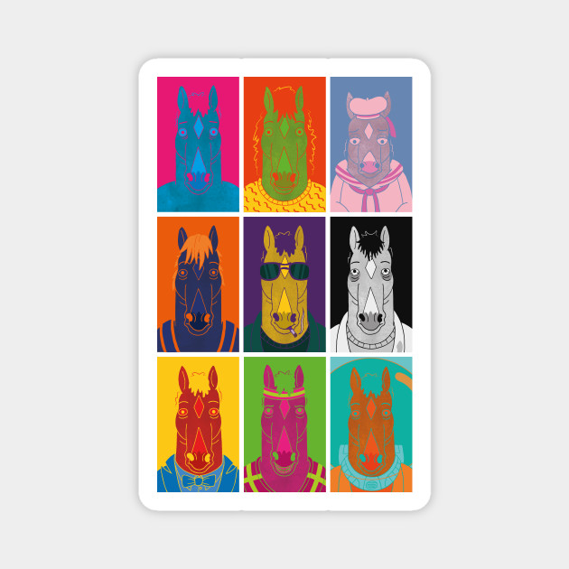 Bojack Horseman Art Pop Bojack Horseman Magnet Teepublic Still haven't gotten around to watching bojack horseman? bojack horseman art pop