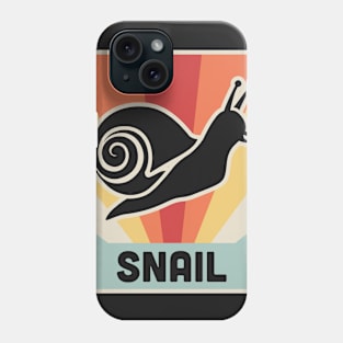 Vintage Style SNAIL Poster Phone Case