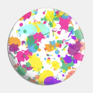 Abstract Neon Color Paint Splash Pin