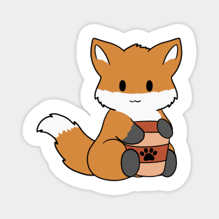 Fox Coffee Magnet