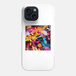 Neon Colored Leaves Phone Case