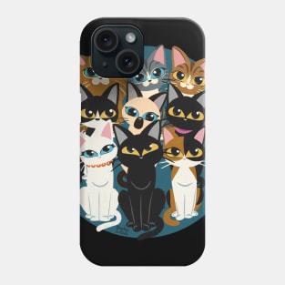 Nine cats Phone Case