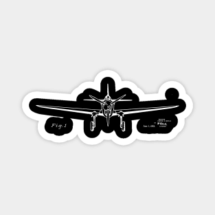 Airplane Design Patent Image Magnet