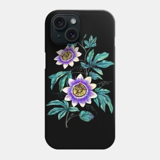 Passion flower. Witchy herbs Phone Case