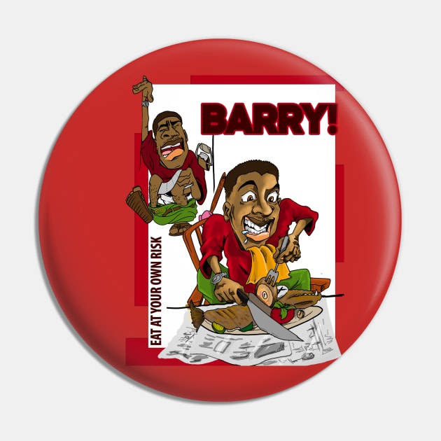 Barry Dangers Pin by JokeyShirts